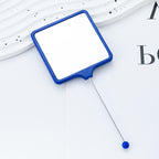 Beadable Plastic Mirrors Handheld Square