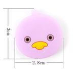 Silicone Focal Beads Duck Smiling Face Pastel Colors 20pcs 3