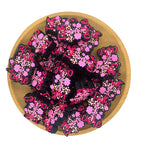 Silicone Focal Beads Faith Hope Cure Cross Pink Leopard Print 20pcs 2