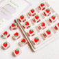 Transparent Fruit Square Acrylic Beads 14mm Colorful 10pcs 9