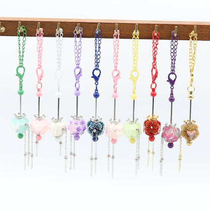 Mermaid Tail Polymer Clay  Beads Fancy 5pcs 22mm  3