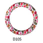 65mm Printed Round Silicone Rings Colorful Patterned 4