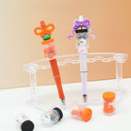3D Halloween Pumpkin Ghost Bottlet Silicone Focal Beads 10 pcs
