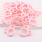 Deep UV Color Plated Solid Color Mickey Ring Head Acrylic Beads 2pcs 16