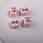Painted Square Acrylic Beads 15mm Circus Pig Rabbit Expression 5pcs 8
