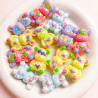 Glow Light In the Dark Little Bear Acrylic Beads 22x32mm 5pcs 3