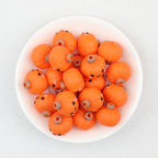 3D Cute Halloween Pumpkin Silicone Focal Beads 20Pcs  2