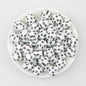 15mm Black and White Printed Round Silicone Beads 50pcs 4