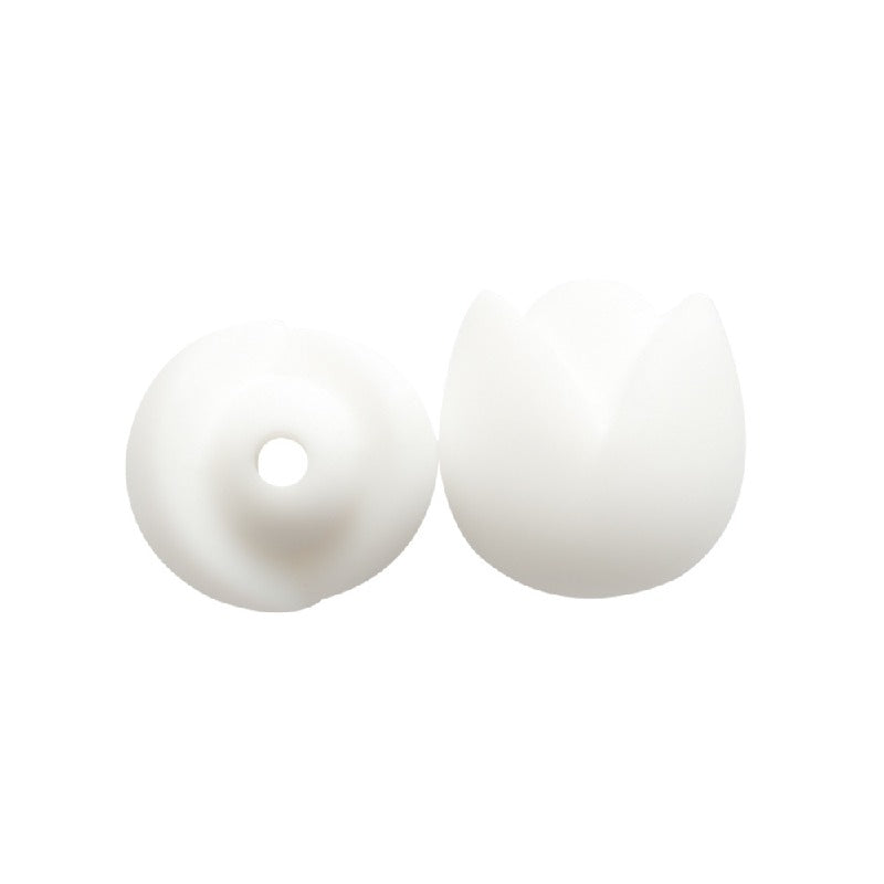 Lotus Silicone Beads Pastel Colors Soft Matte Finish 10pcs 28
