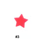 14mm Star Silicone Beads Solid Colors Matte Finish 50pcs 5