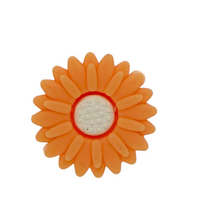 Silicone Focal Beads Daisy Sunflower Rounded Center 20pcs 23