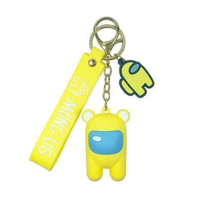 PVC Among Us Character Cartoon Keychain with Wrist Strap 5