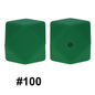 Christmas 15mm Silicone Beads Classic Holiday Colors 20pcs 12