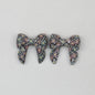 3D Printed Bow Shape Silicone Beads Colorful Pattern 10pcs - 20