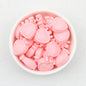 Colorful Heart Crown Silicone Focal Beads 20pcs 10