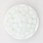 Glow in the Dark 15mm Round Silicone Beads 50pcs - 1 White to Blue