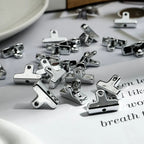 Plating Clip Acrylic Beads 20mm Silver Metallic 50pcs