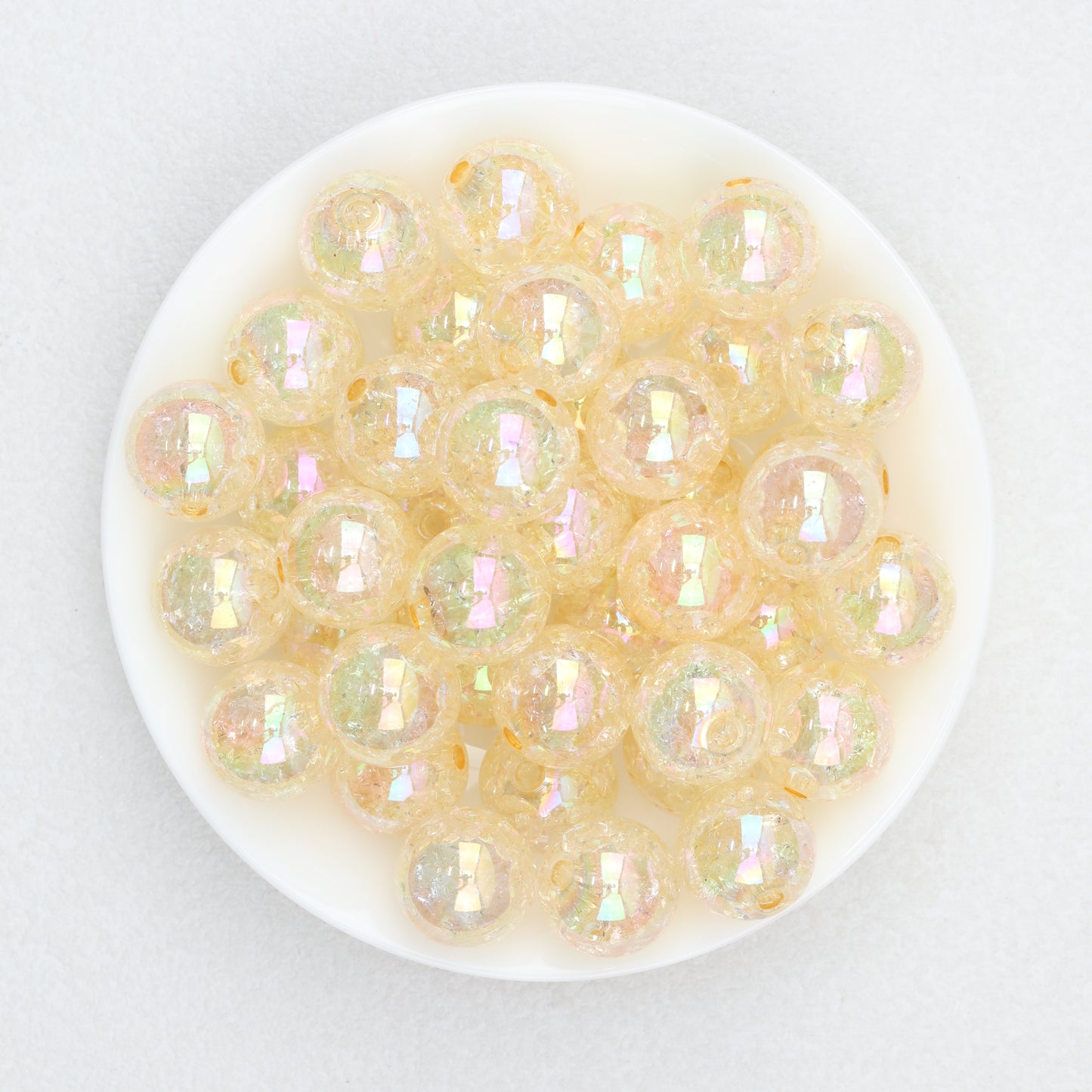 Crackle Acrylic Round Beads 16mm 20mm Assorted Candy Colors 20pcs 3