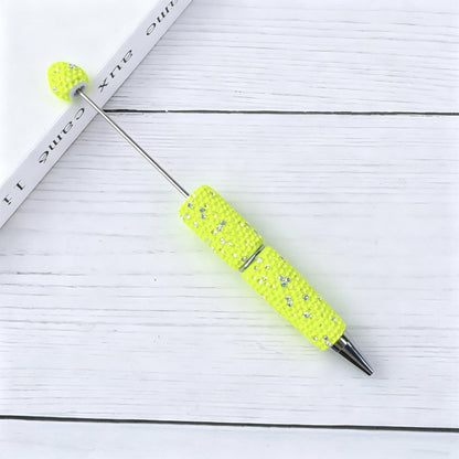 DIY Fluorescent AB Candy Color Rhinestones Beadable Pen 10