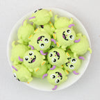  3D Cute Horned Monster Silicone Focal Beads 20Pcs 3