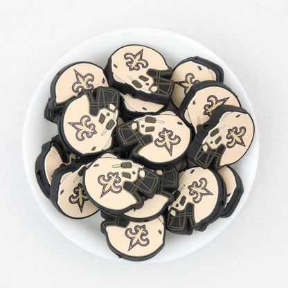 NFL Teams Helmet Silicone Focal Beads Printed Designs 20pcs 13