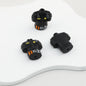 Police Uniform 3D Silicone Focal Beads Blue Black 20pcs 5