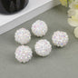 Bubblegum Ball Rhinestone Beads 12mm Multicolor Sparkle 50pcs 18