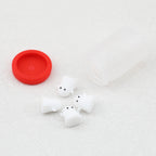 3D Halloween White Ghost Bottle Silicone Focal Beads 20pcs 2