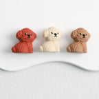 3D Puppy Silicone Focal Beads Cute Multi Color 20pcs 2