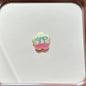 Cartoon Pattern Cherry Blossom Shaped Acrylic Beads 20mm 10pcs 6