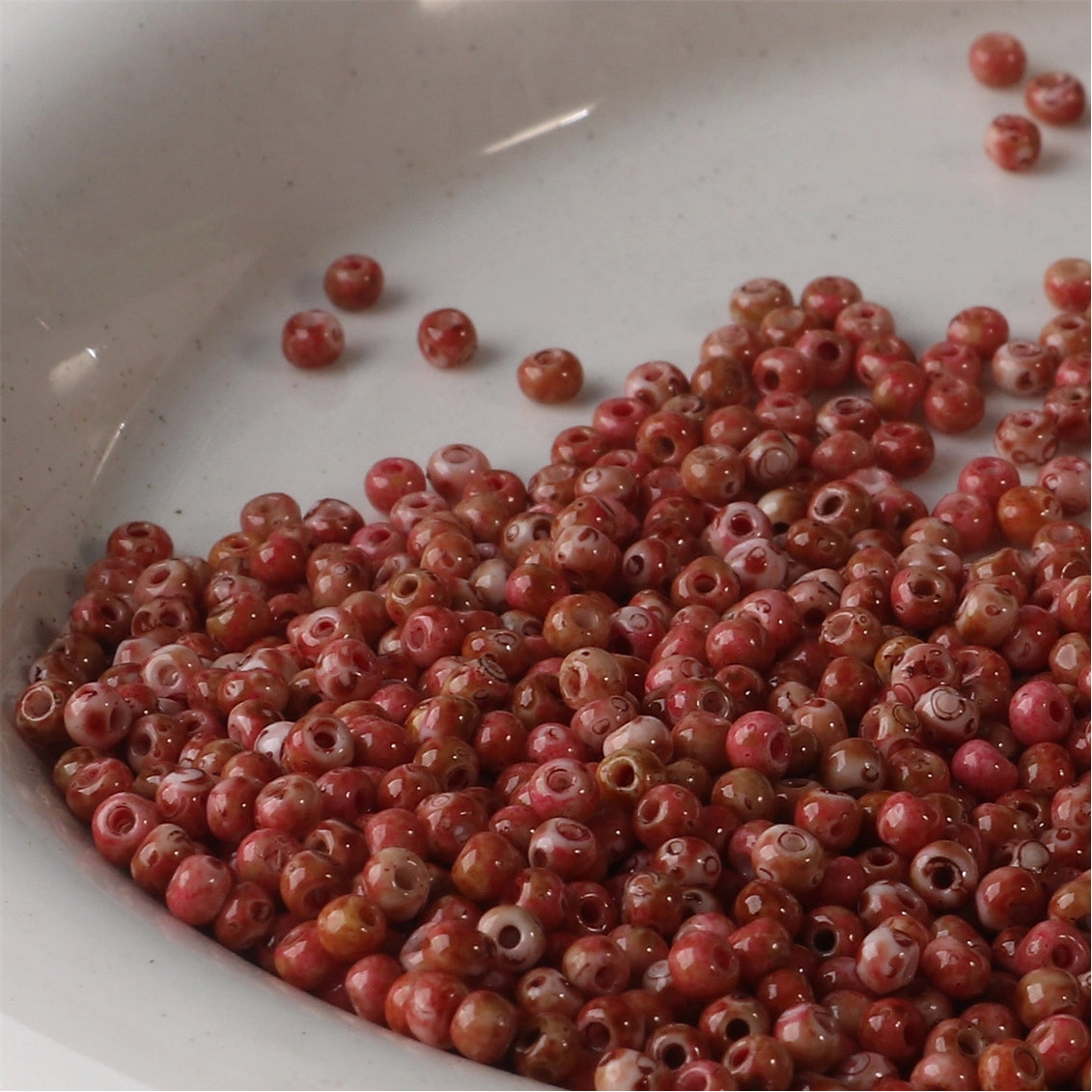 Premium Picasso Oil Painting Texture Seed Glass Beads 2mm 3mm 17