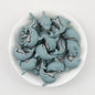 Cute 3D Dolphin Silicone Focal Beads 20 pcs