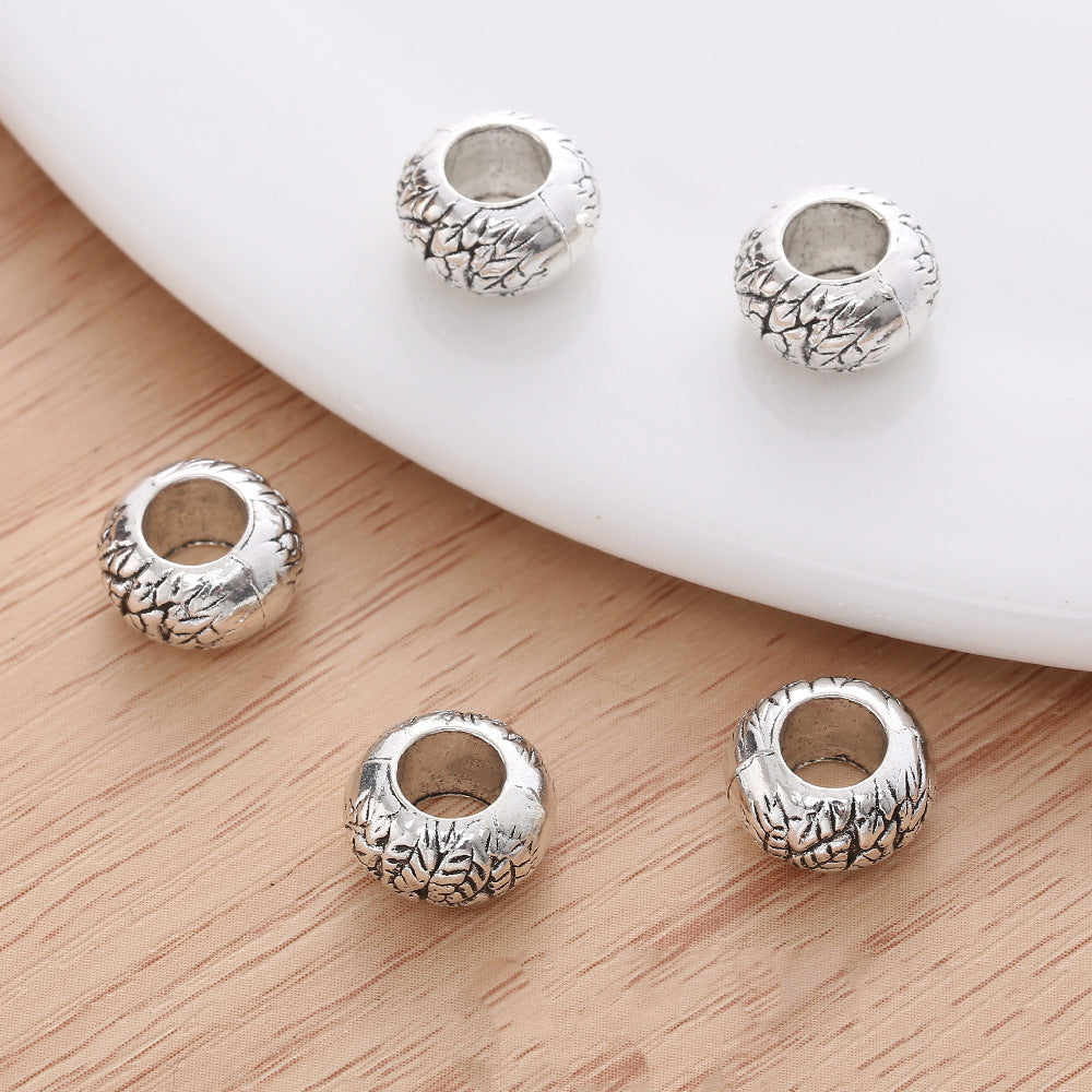 Alloy Branch Spacer Beads 10mm Vintage Silver 50pcs 2