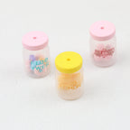 3D Daisy Orange Ice Cream Glitter Bottle Silicone Focal Beads 10pcs