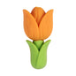 Silicone 3D Focal Beads Tulip Detailed Petals Vibrant Colors 20pcs 14