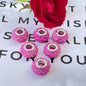 Acrylic Rose Spacer Beads 14mm Large Hole 50pcs 3