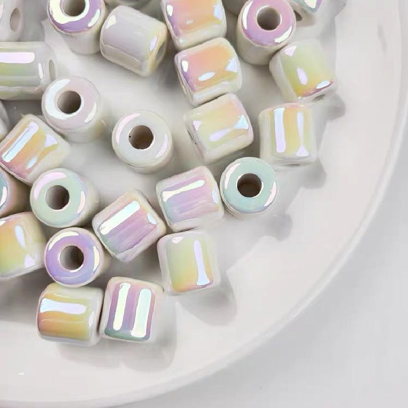 Glossy Tube Acrylic Beads 16mm Vibrant Colors 10pcs 3