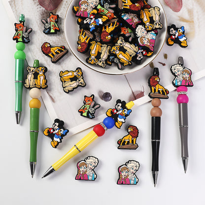 Silicone Focal Beads Disney Anime Characters Classic Duo Group 20pcs 8