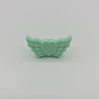 Wing Silicone Beads Mixed Colors 20pcs 27