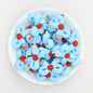3D Colored Pencil Bow Silicone Focal Beads 20pcs 2