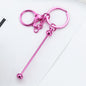 Beadable UV Plating DIY Metal Keychain