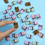 Silicone Focal Beads Little Bear Sitting Pose 10pcs 2