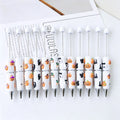 Beadable Halloween Pen with Pumpkin Ghost and Skull Designs 6