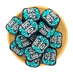 Silicone Focal Beads Angel Wing Turquoise Text I Have An Angel Watching Over Me 2