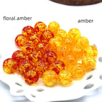 Imitation Amber Resin Beads 6-16mm Translucent Warm Colors 100pcs 2