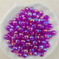 Plating Round Acrylic Beads 12mm Iridescent Transparent 550pcs 13