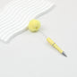 Beadable Pen Plush Pom-pom Colorful Ballpoint