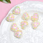 Glow Acrylic Heart Beads Colorful Light In The Dark 2pcs 10
