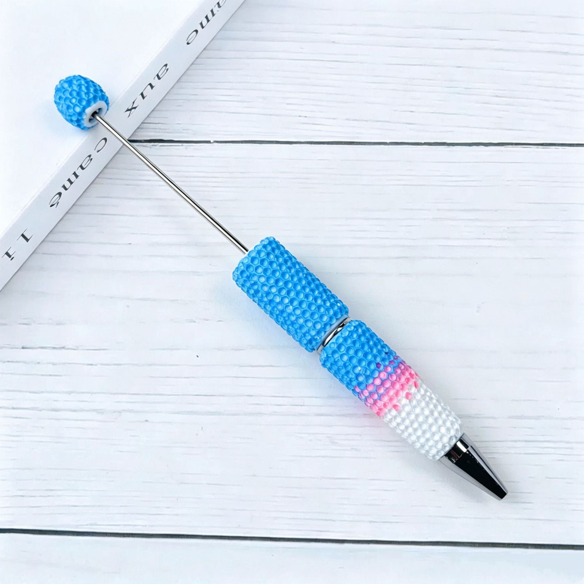 Creative DIY Candy Color Matching Rhinestones Beadable Pen 3