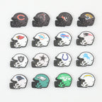 NFL Teams Silicone Focal Beads Football Helmet Design 20pcs